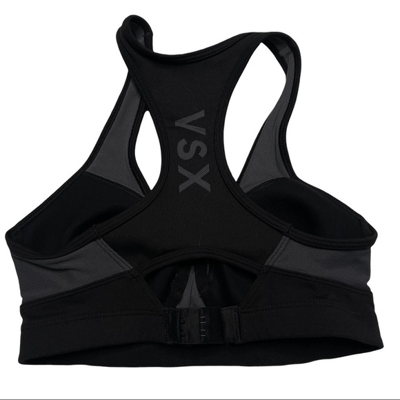 Victoria’s Secret Sports Bra Underwire Black Stretch Support Activewear Core - Picture 4 of 7